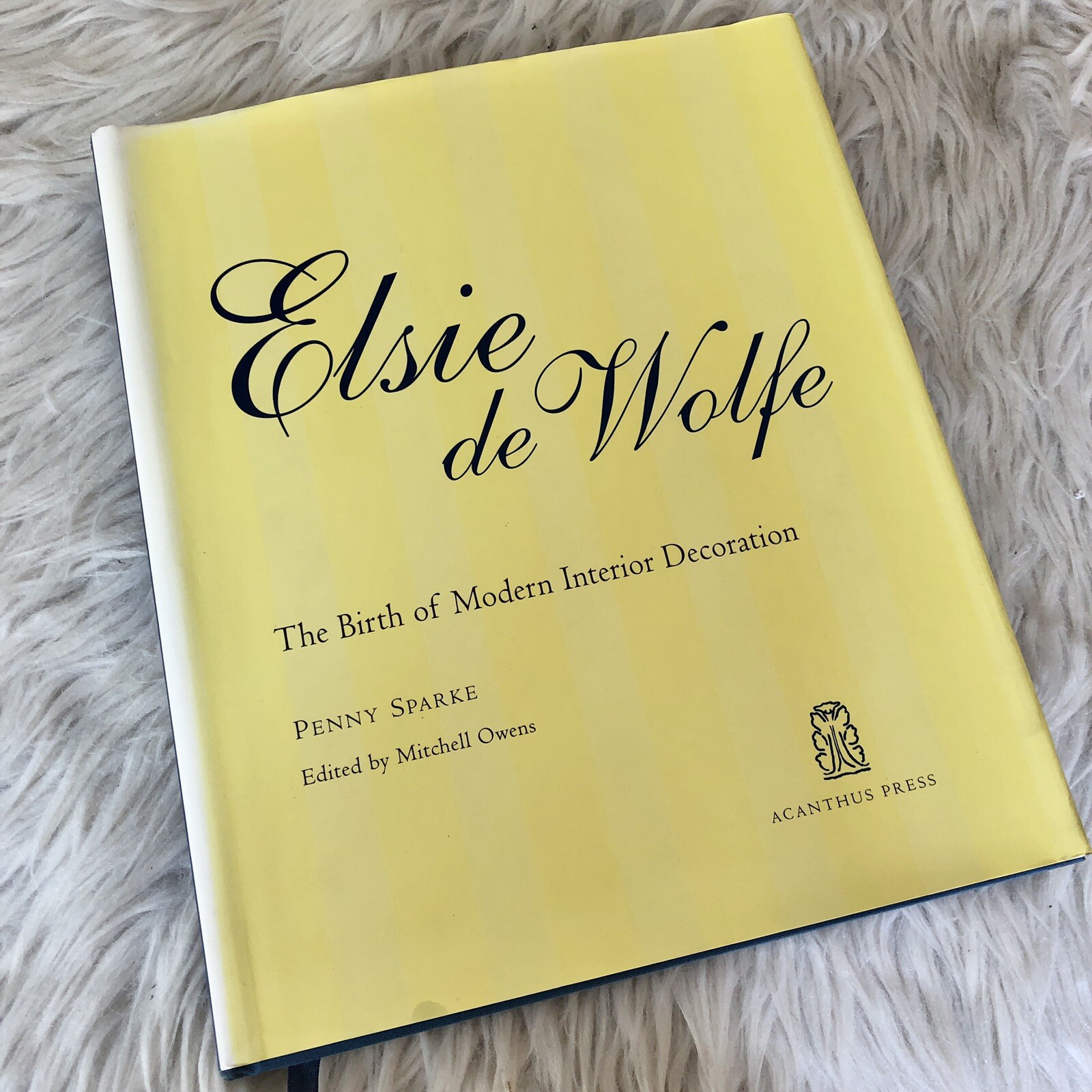 Elsie de Wolfe, the Birth of Modern Interior Design Acanthus Press Yellow Book