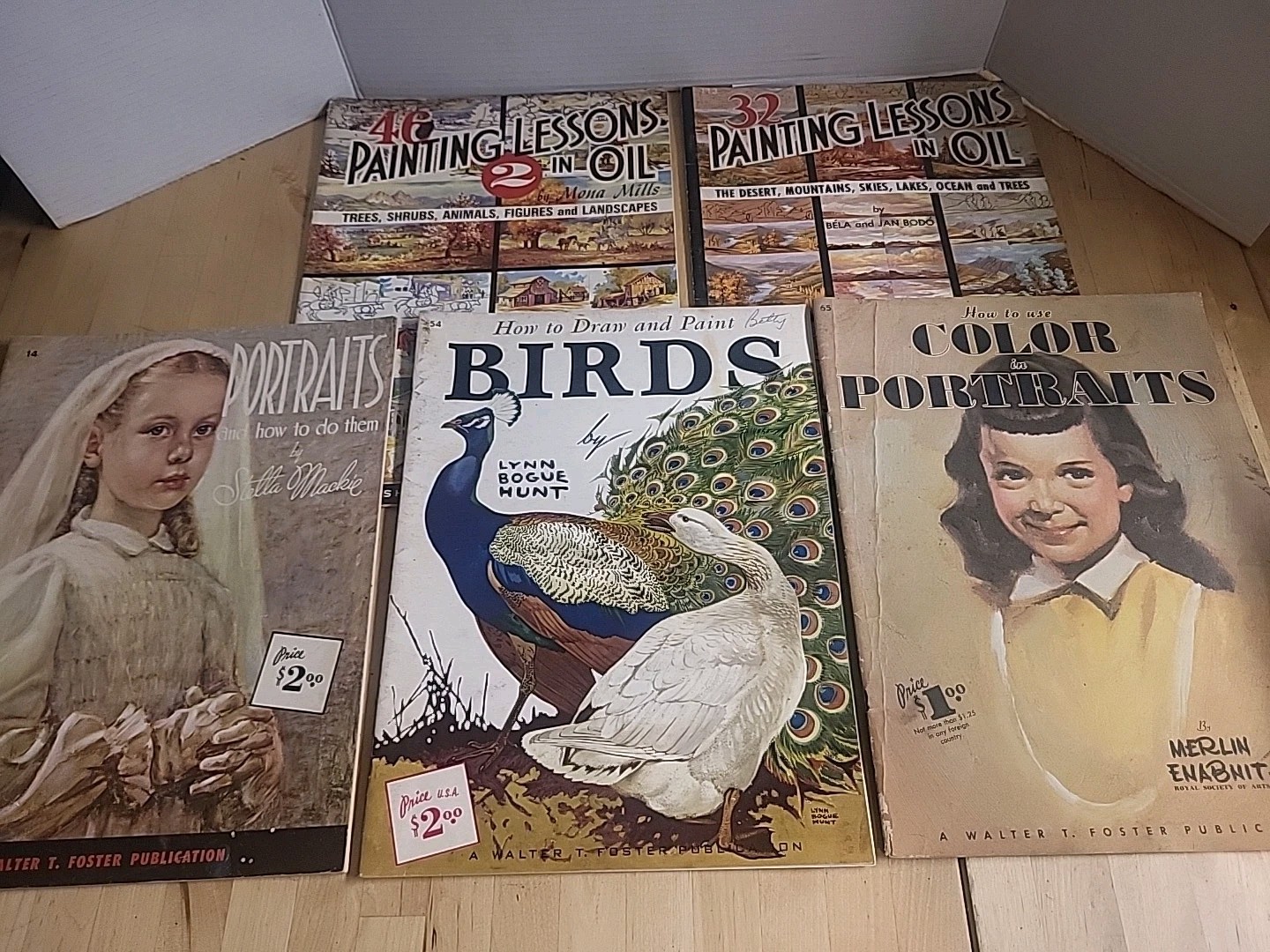 Vtg Walter T. Foster How To Draw & Paint Art 5 Magazines 1960s ORIGINAL NICE