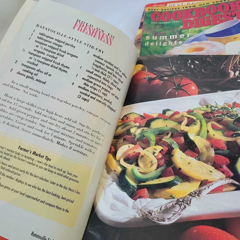 Summer Cooking Recipes Bundle of 4 Lot Cookbook Mini Magazines BHG 1990s 2000s
