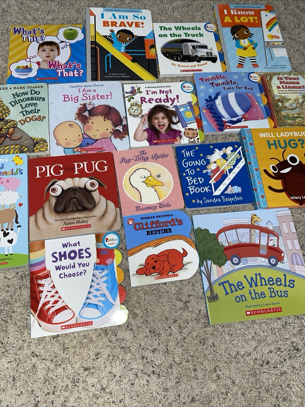 Lot of 5 Children BOARD Hardcover BABY TODDLER DAYCARE Kids BOOKS *RANDOM MIX*
