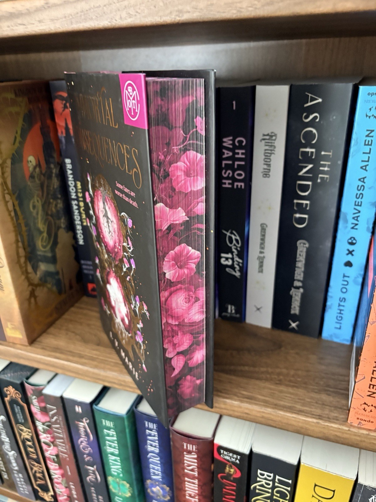 Immortal Consequences Hardcover BOTM Edition August 2025 By I.V. Marie