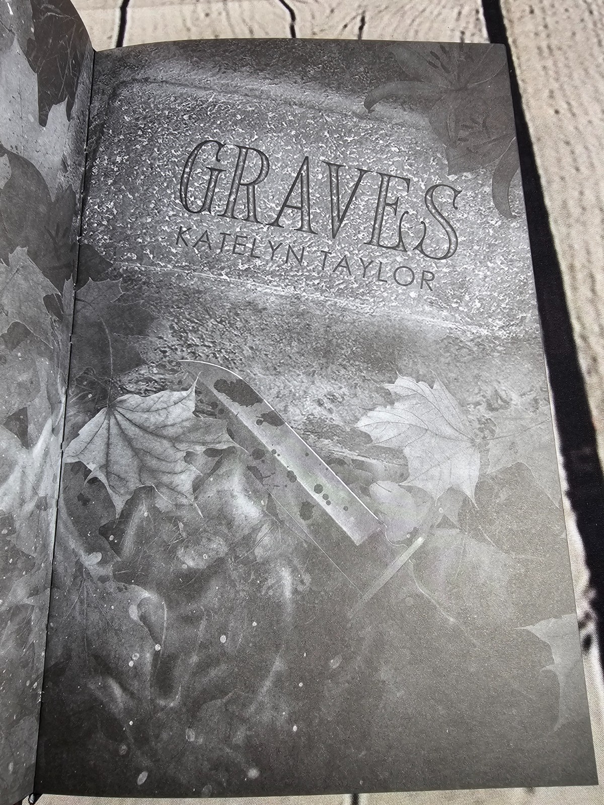 SIGNED Graves Katelyn Taylor Blackout Romance Exclusive Limited Edition Sprayed