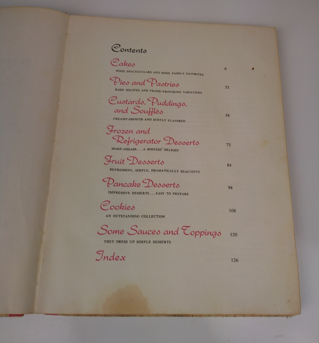 VTG 1963 Sunset Magazine Desserts Cookbook