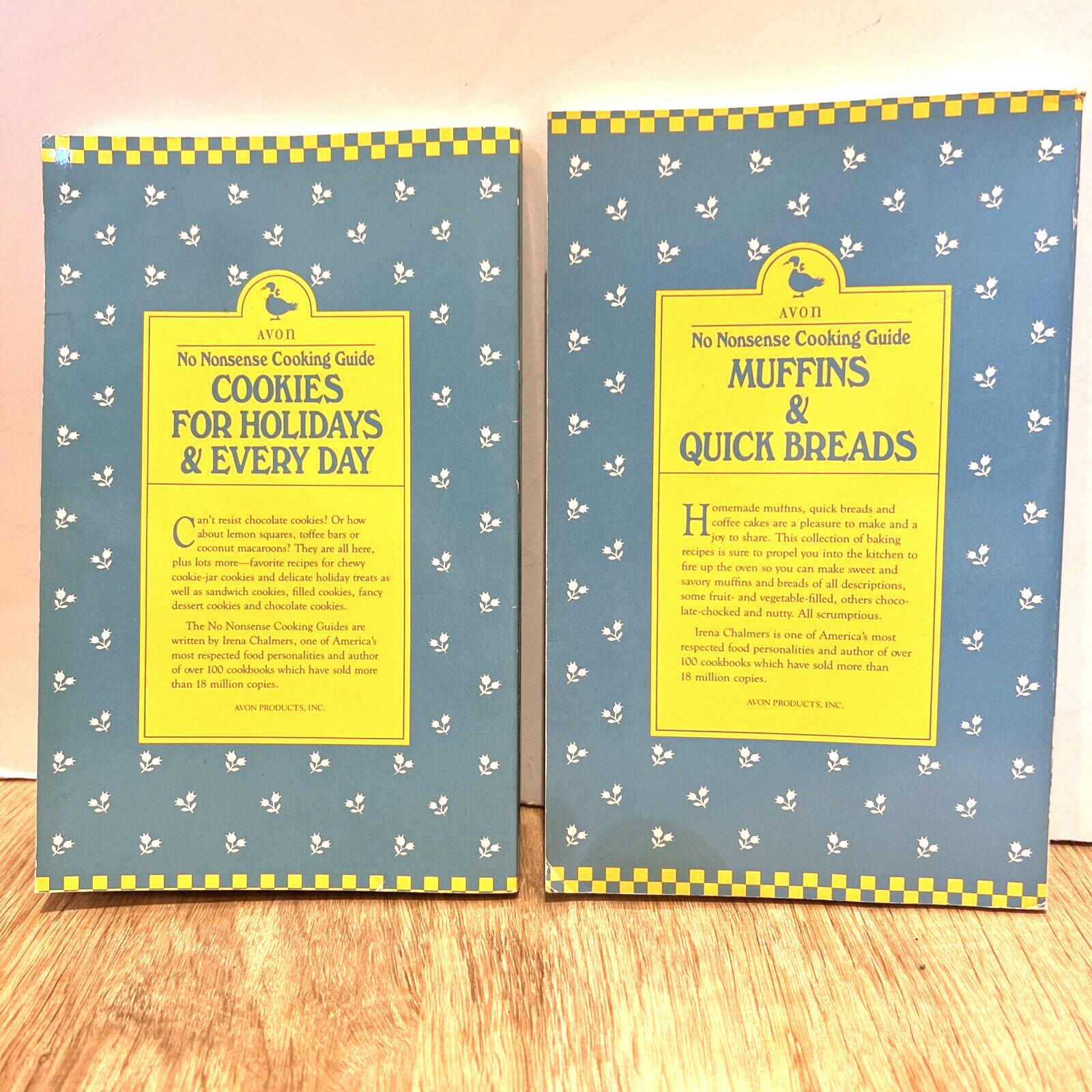 Vintage Avon Paperback Set Of Baking Culinary Cookbooks by Irena Chalmers 1980’s