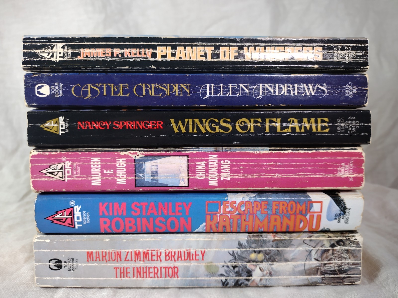 Tor SF Vintage Paperback Lot of 6 Kim Stanley Robinson McHugh Bradley Springer