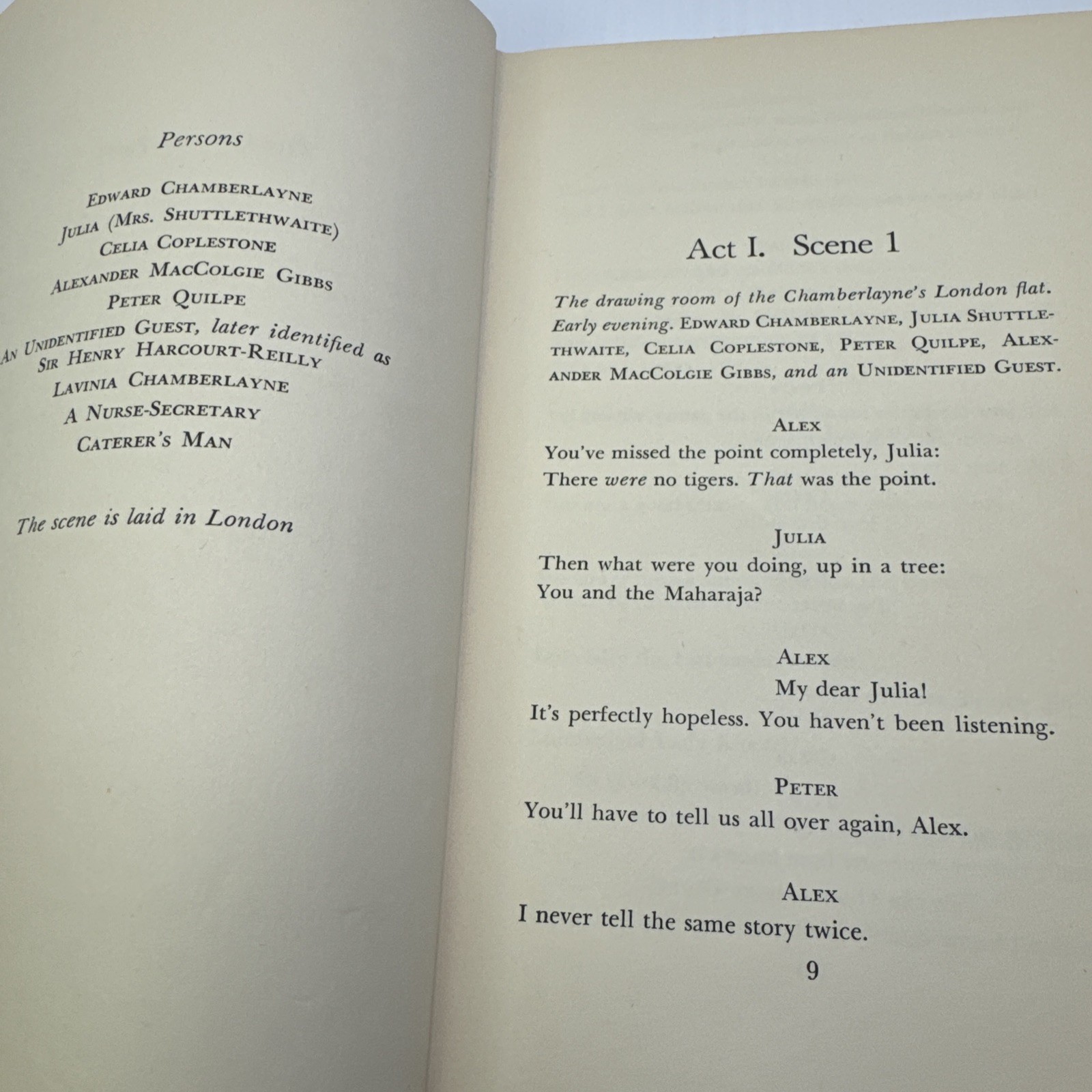 The Cocktail Party A Comedy by T. S. Eliot ExLib 1950 HC Harcourt Brace and Co