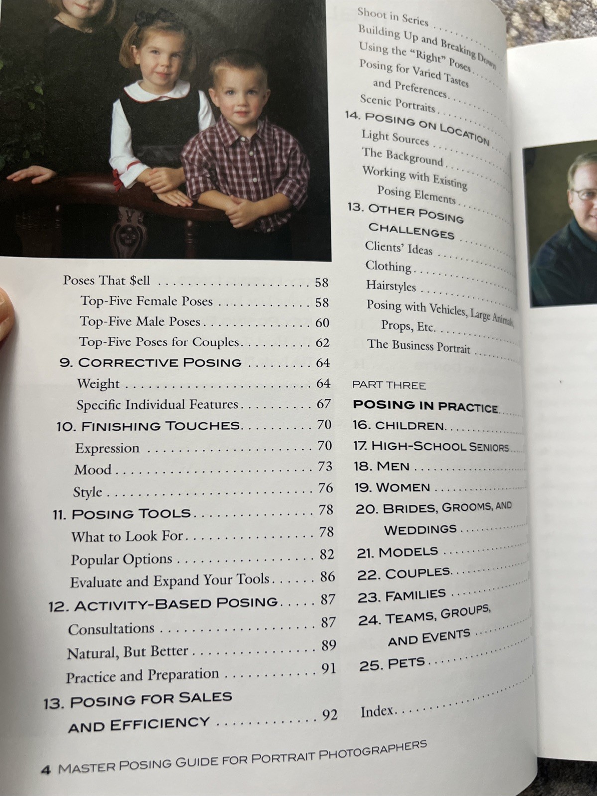 Master Posing Guide for Portrait Photographers by JD Wacker Softcover Book