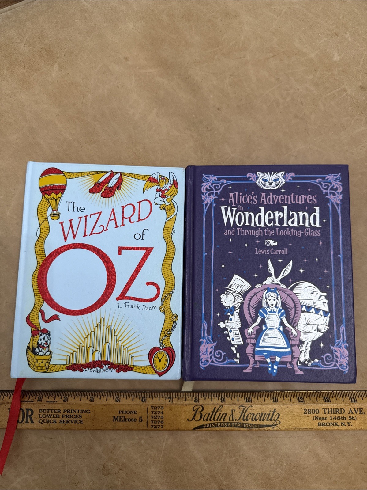 2 Lot Barnes & Noble The Wizard of Oz Frank Baum Alice’s Adventures Wonderland