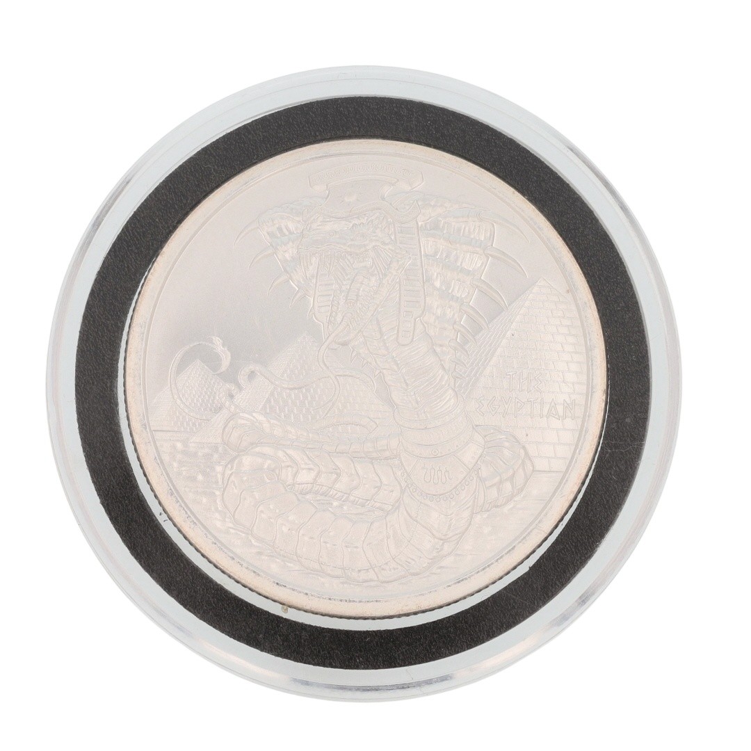2020 $2 Darth Vader Coin / Egyptian Dragon Round 1 oz .999 Fine Silver Set of 2