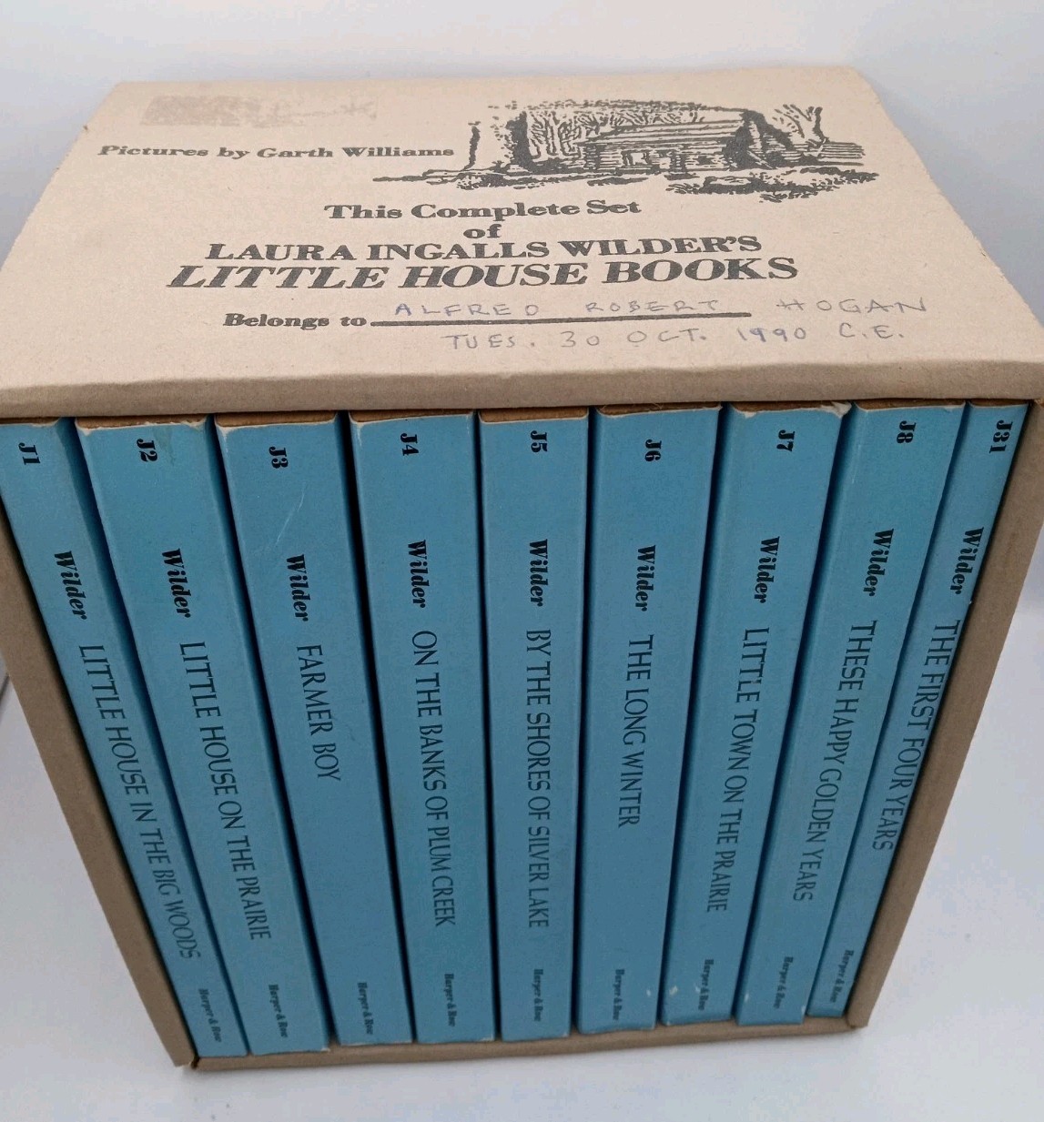 Laura Ingalls Wilder Little House Books Complete 9 Volume Box Set Harper Row