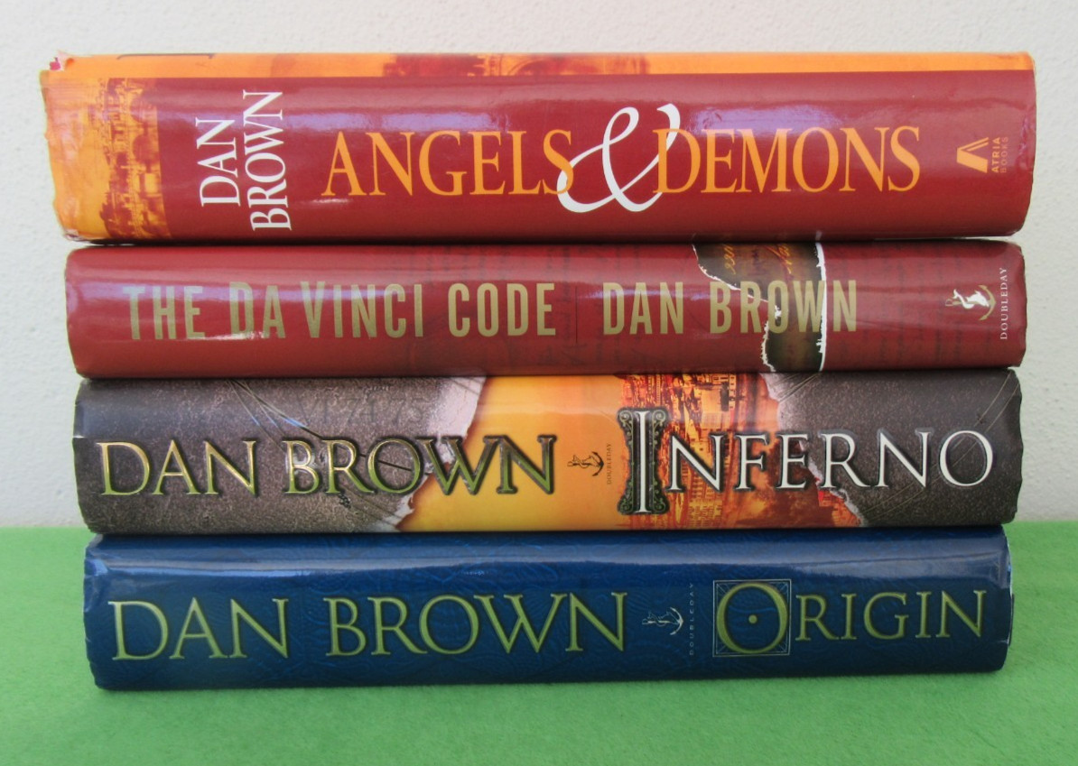 LOT 4 HCDJ ROBERT LANGDON SERIES BY DAN BROWN: DA VINCI CODE; INFERNO; ORIGIN +