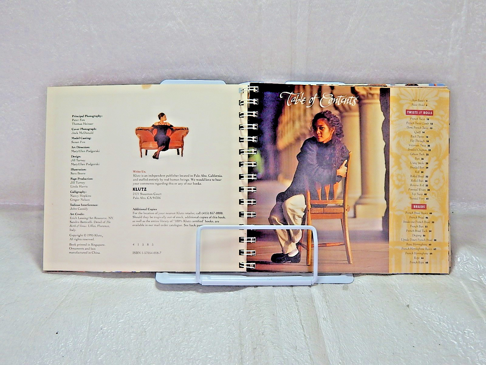 Hair-A Book of Braiding and Styles by Anne Akers Johnson Klutz Vtg