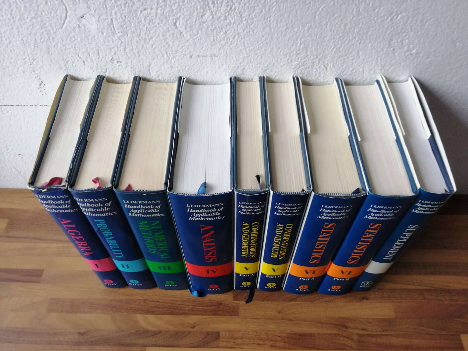 Walter Ledermann Handbook Of Applicable Mathematics Set 9 Voll Wiley 1980 1990