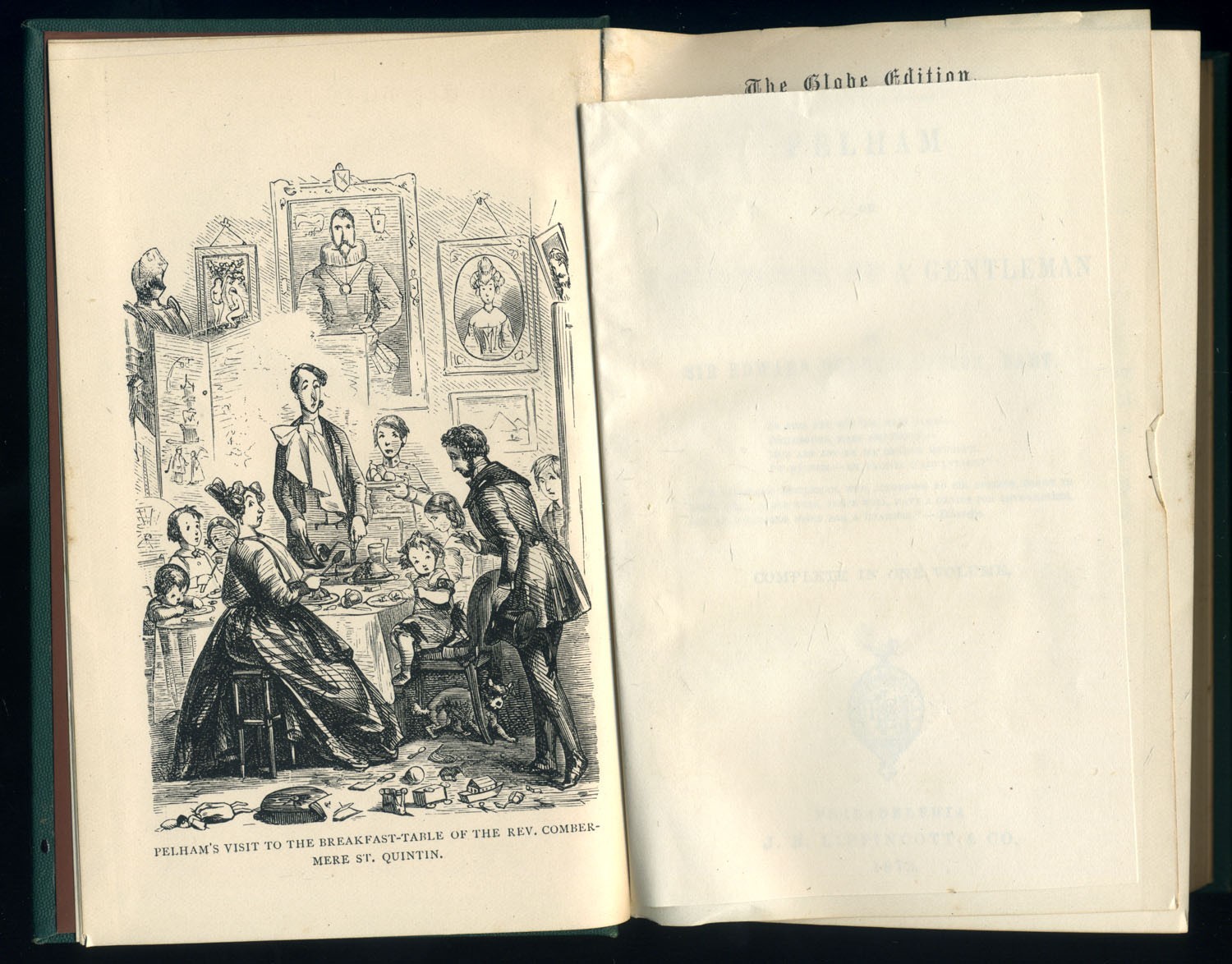 Pelham by Edward Bulwer-Lytton: 1873 Globe Edition, Complete in 1 Volume. NF