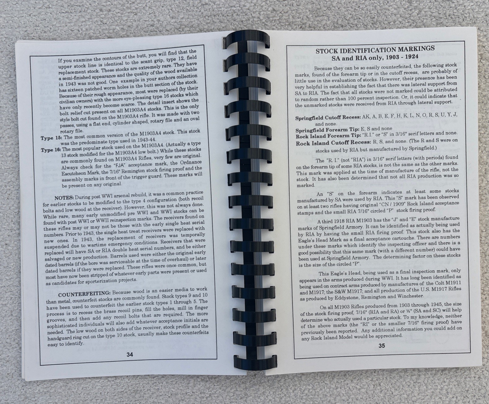 The Collectable ’03 Collectors Field Guide J.C. Harrison Rifle 1999 2nd Printing