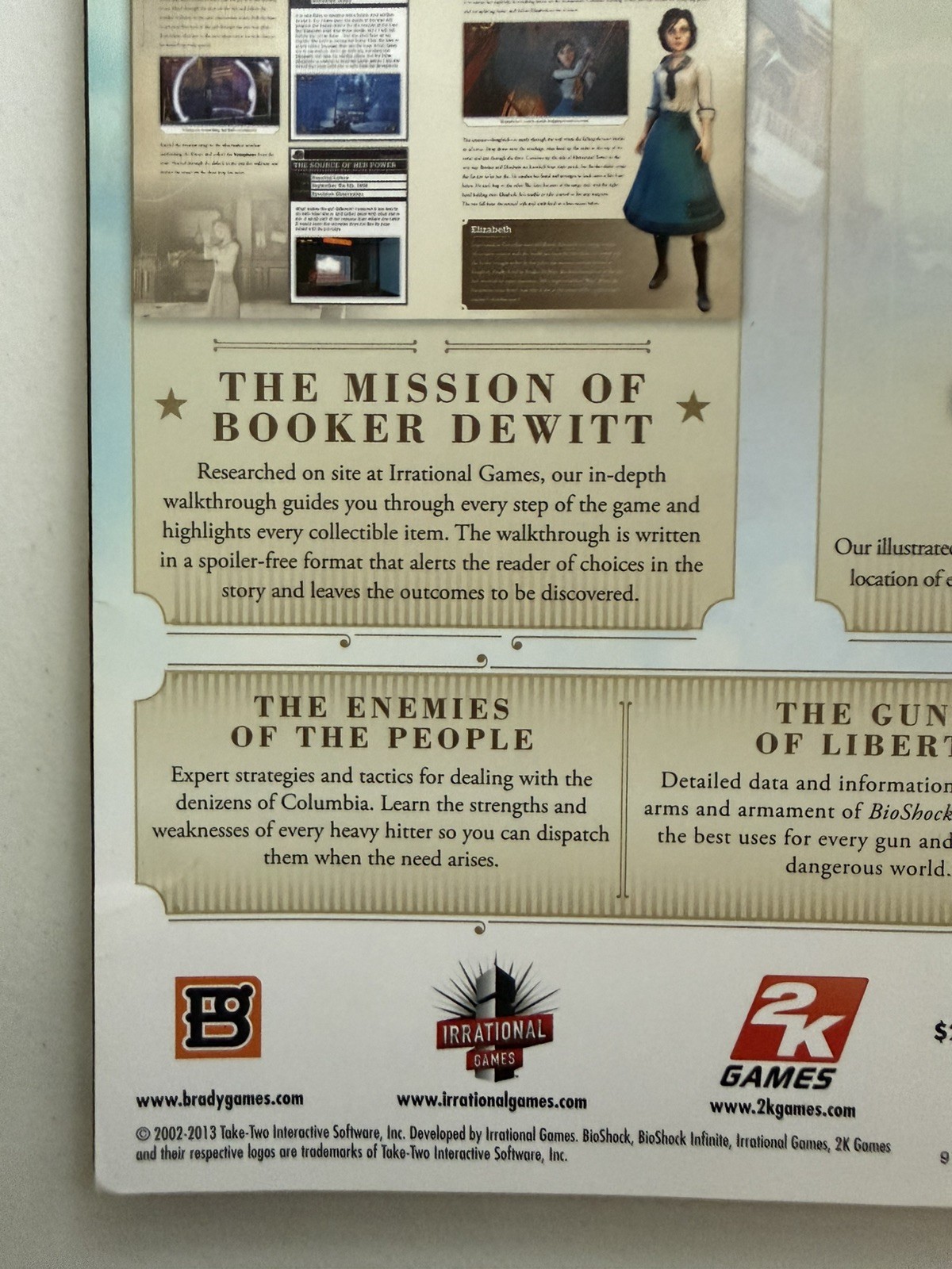 BioShock Infinite Signature Series Guide by Doug Walsh; BradyGames