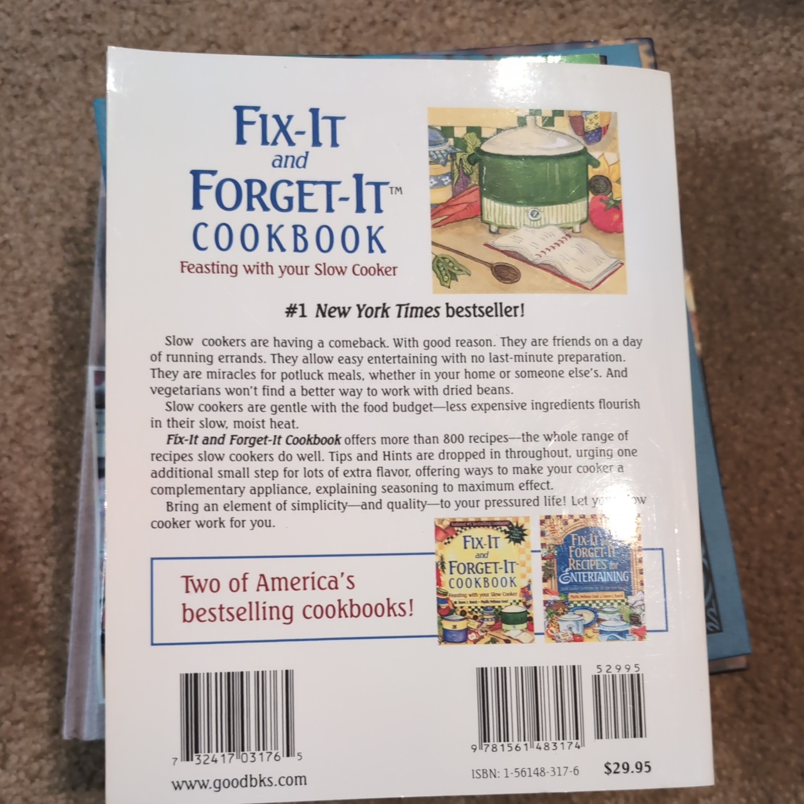 Fix It and Forget It Spiral Cookbook Slow Cooker Recipes 283 Pages BRAND NEW