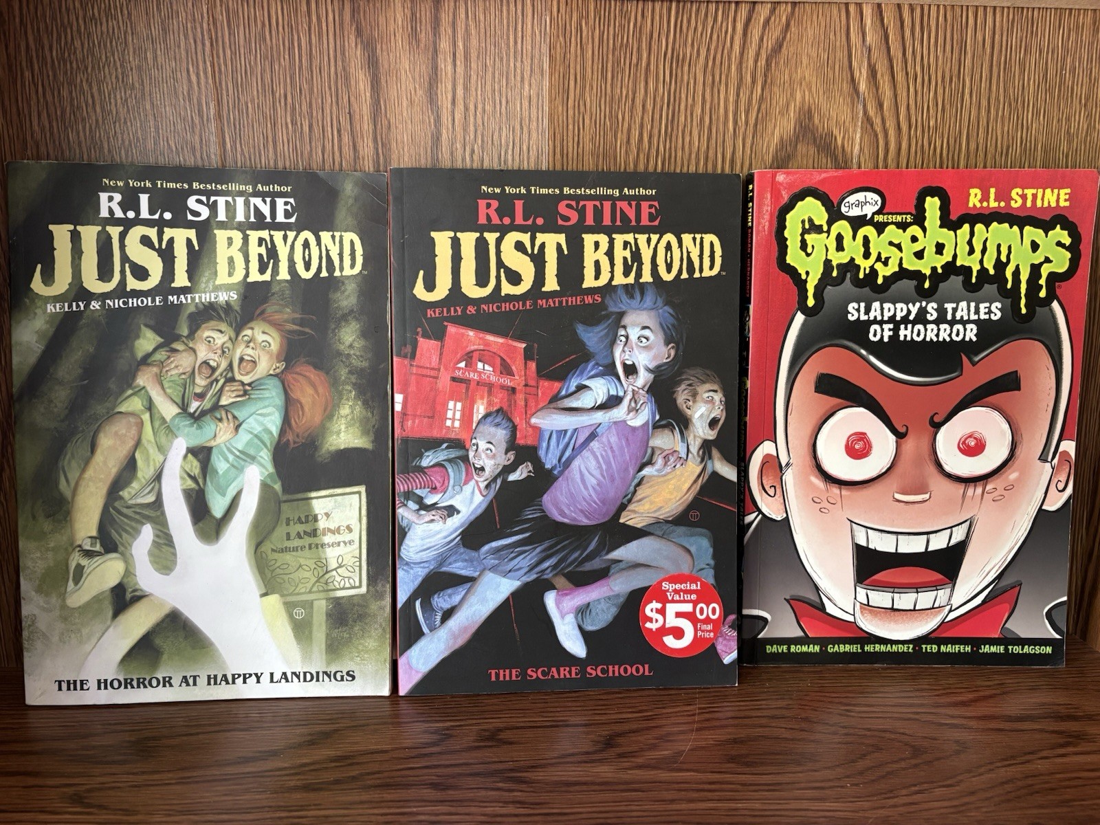 R.L. Stine Goosebumps & Just Beyond Paperback Book Lot Scholastic Ages 9-12