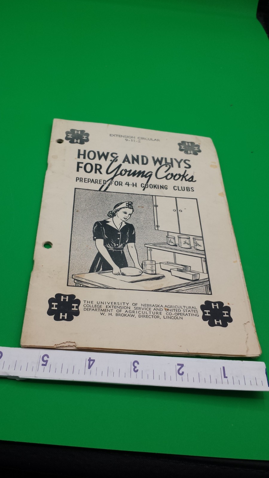 NEBRASKA 4H Hows and Whys for young cooks 45 pages RARE classic