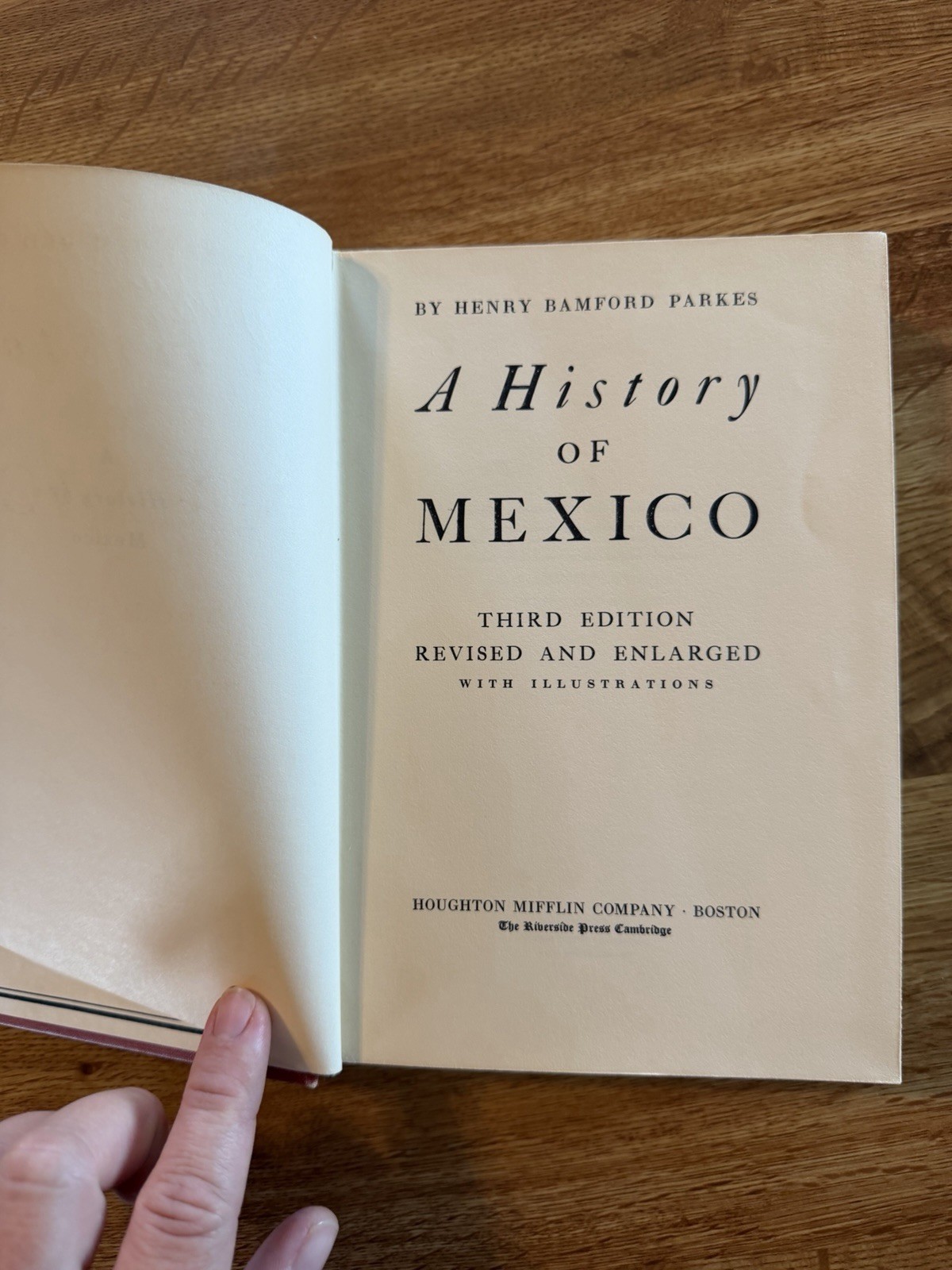 A History of Mexico by Parkes, Henry B. Hardcover Book 1960