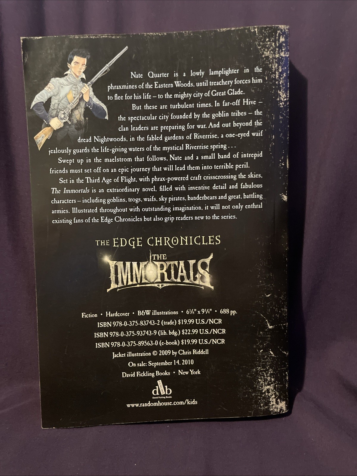 The Immortals First Edition/1st Printing Hardcover by Paul Stewart Chris Riddell