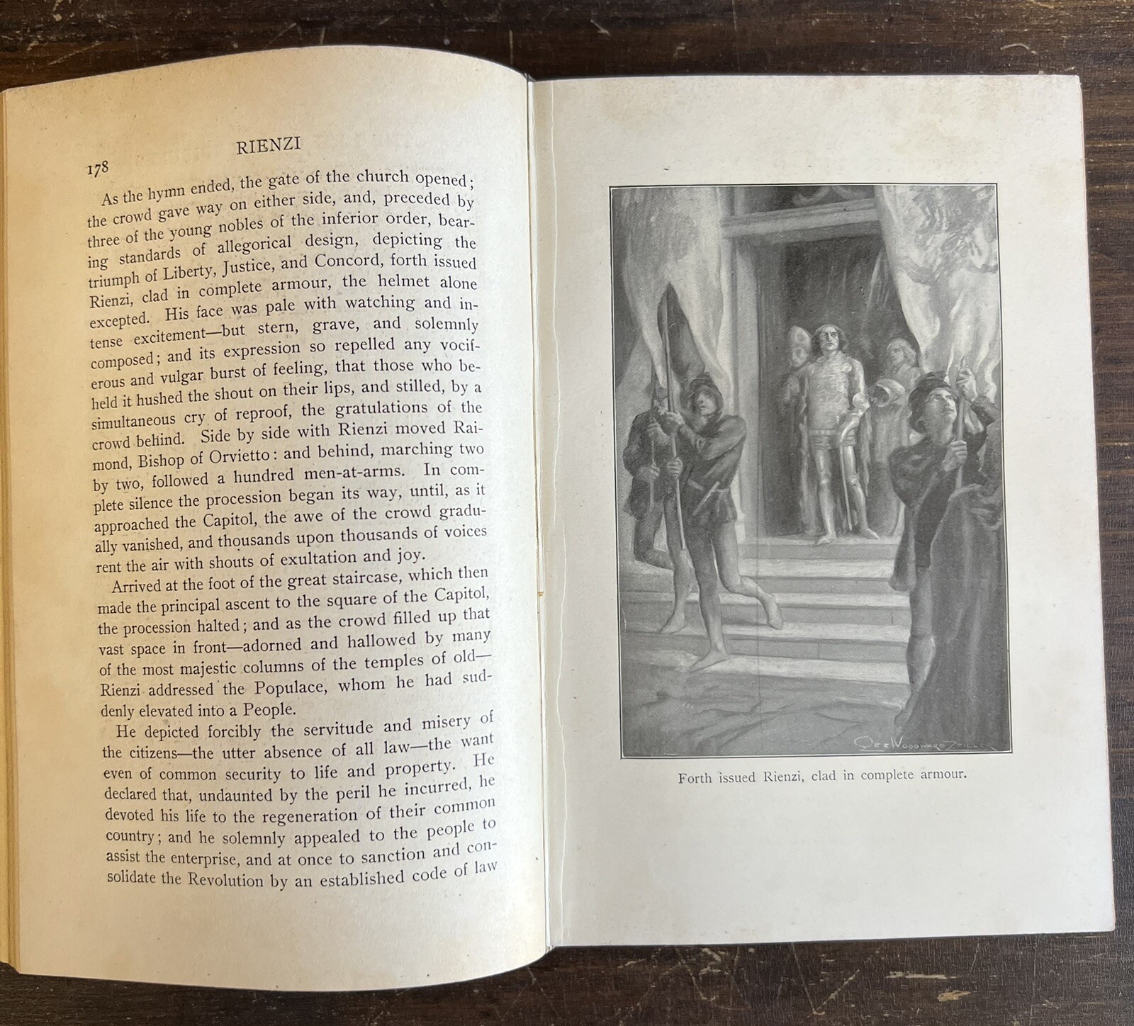 Bulwer-Lytton, Vintage Set of 5 Historical Fiction Volumes in Good condition
