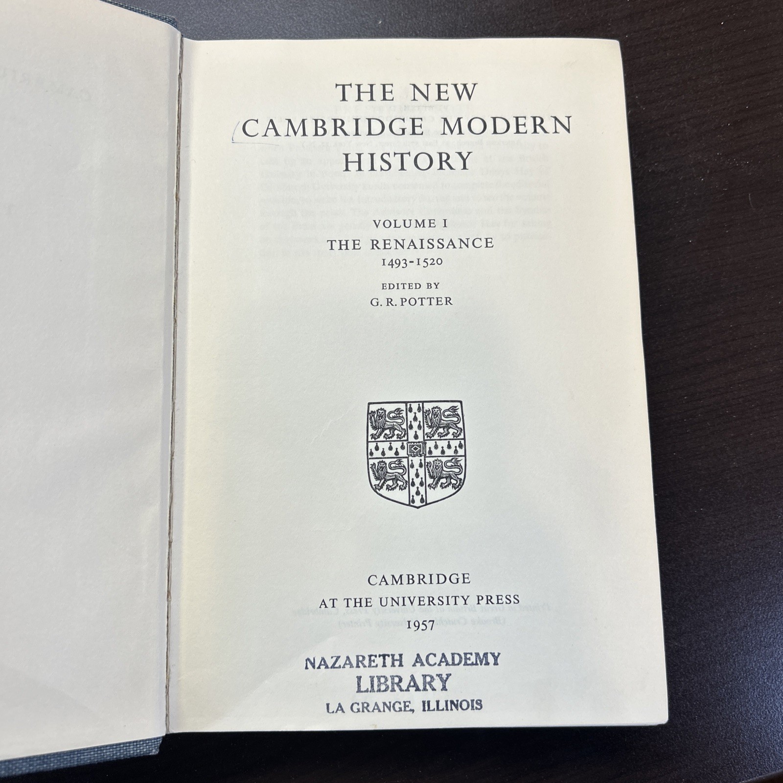 The New Cambridge Modern History by GR Potter Lot Of 5 HC