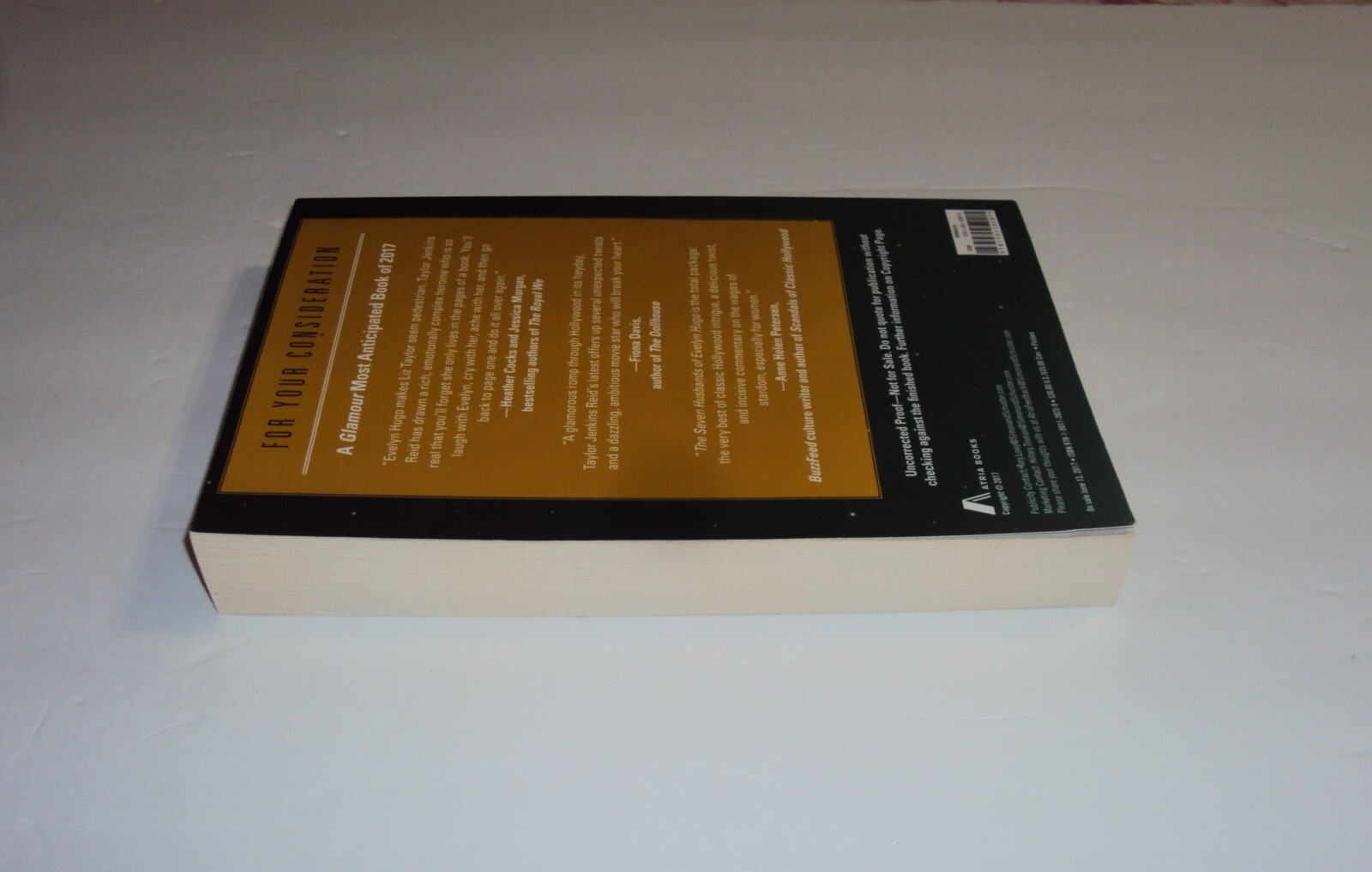 ARC The Seven Husbands of Evelyn Hugo ADVANCE READER’S COPY Taylor Jenkins Reid