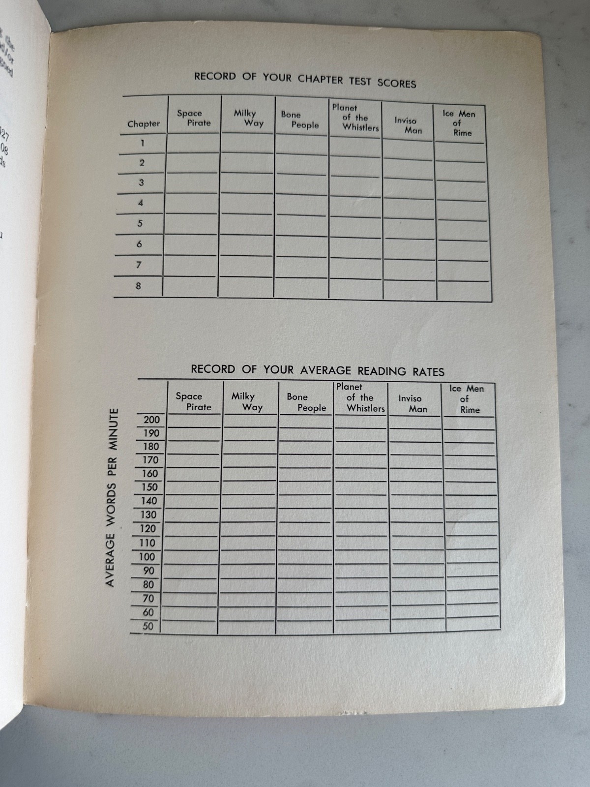 Vintage Activity Book Space Science Fiction Series Benefic Press