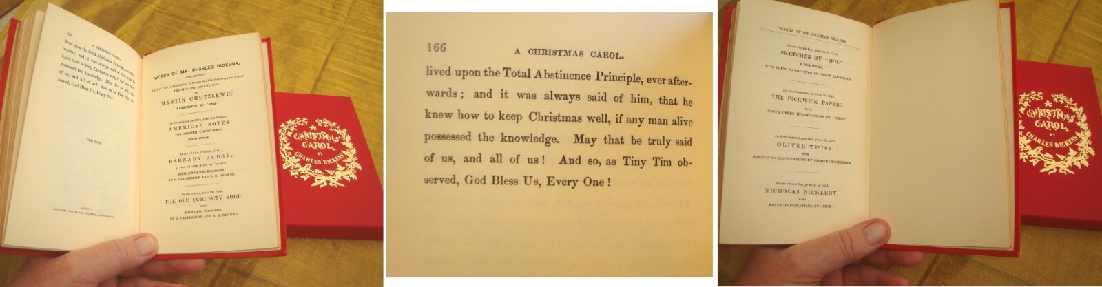 A CHRISTMAS CAROL Charles Dickens Fine Facsimile Edition & Slipcase – Gilt Edges