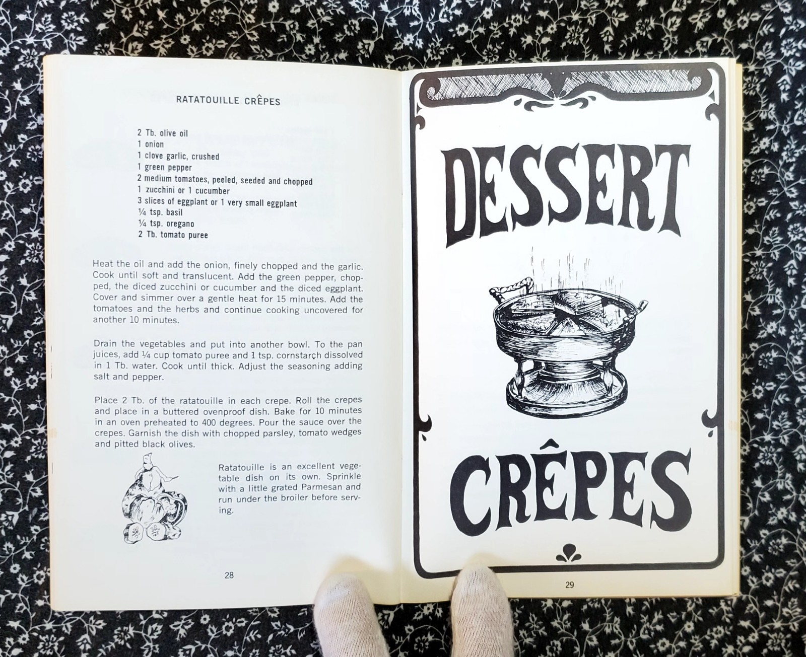 Crepes and Flaming Desserts, Irena Kirshman, 1969, PB, Potpourri Press