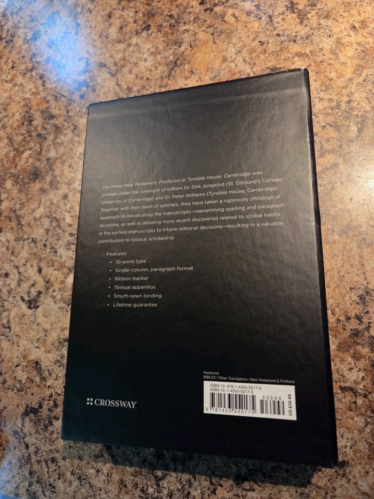 The Greek New Testament Produced at Tyndale House, Cambridge Reader’s Edition HC