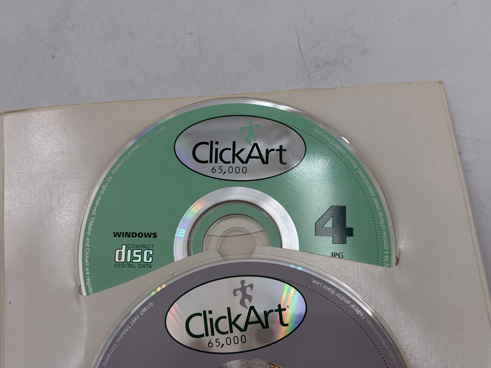Click Art 65 000 Users Guide and Visual Catalogue Paperback Book 1997 W/CD’S