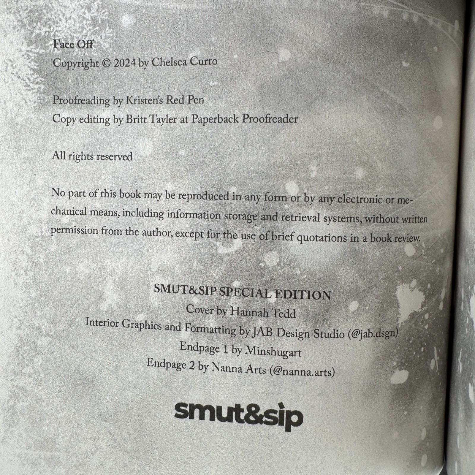 Chelsea Curto D.C. Stars 1-4 Smut & Sip Special Edition Set Stenciled Edges