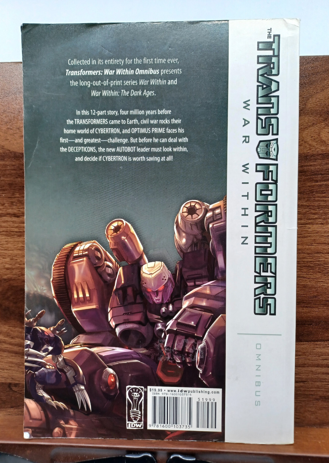 Transformers: War Within Omnibus Paperback by Simon Furman 2009 READ! Damage!