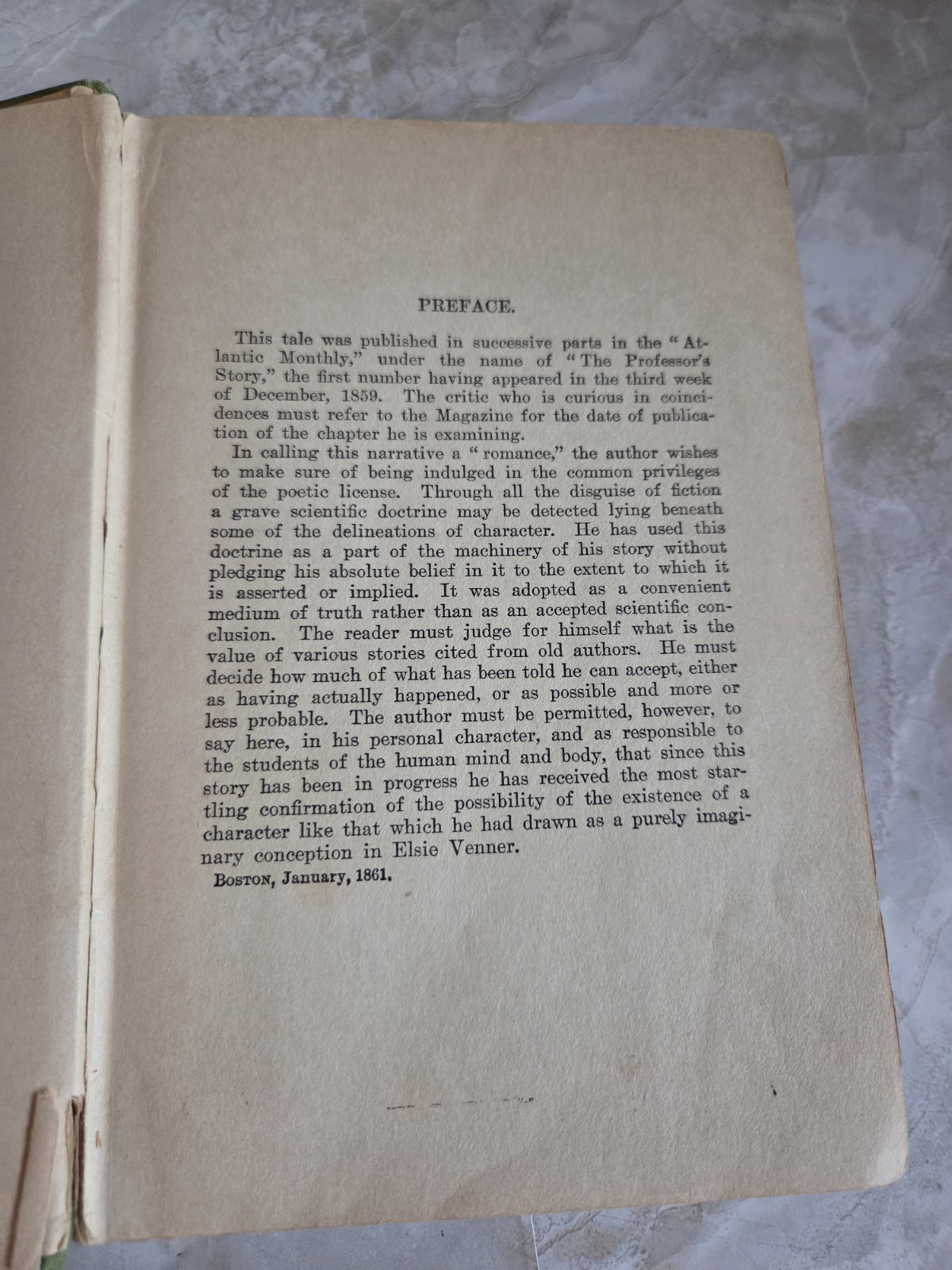 Elsie Venner by Oliver Wendell Holmes – Grosset & Dunlap 1883 – hardcover
