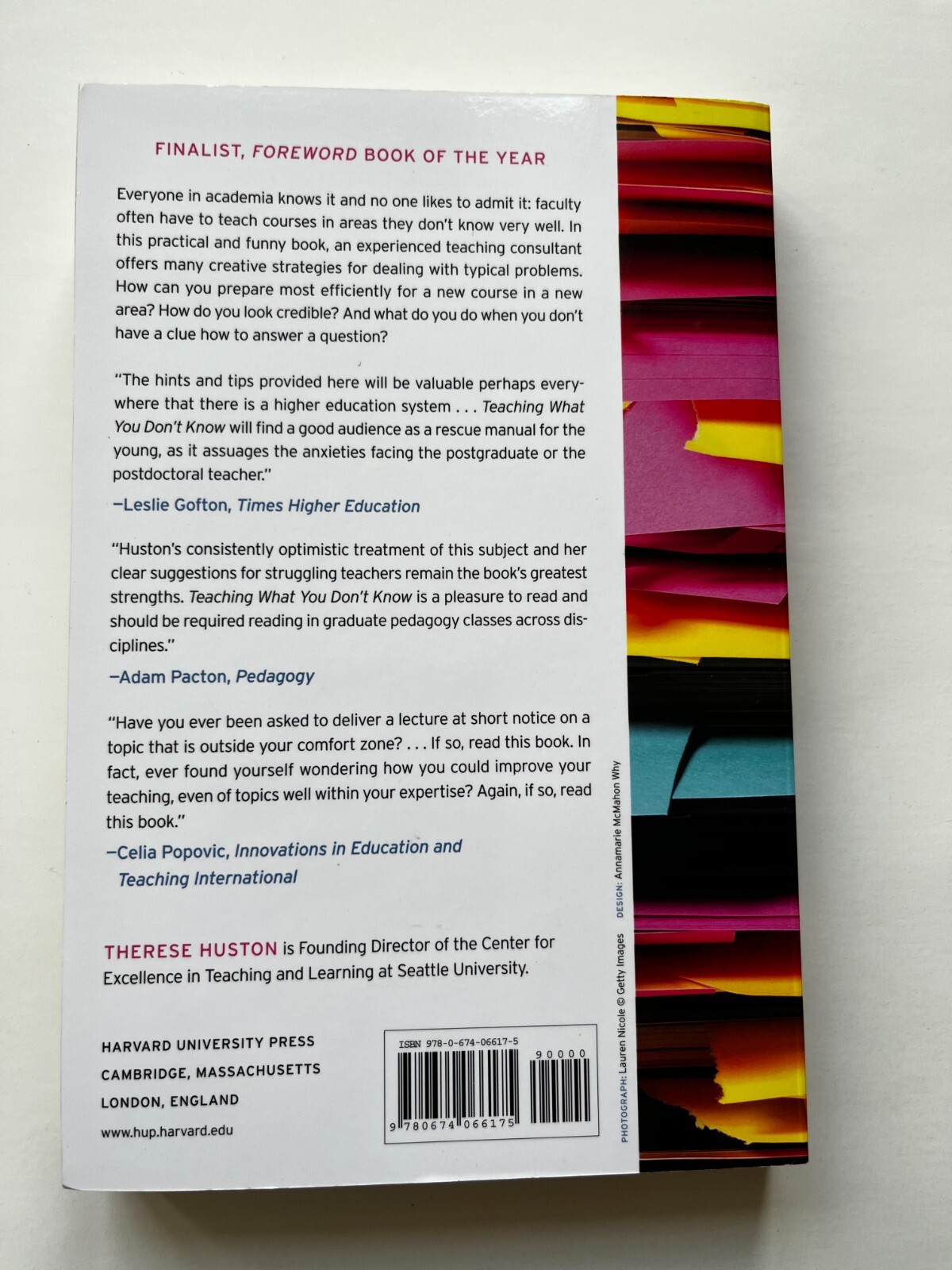 Teaching What You Don’t Know Therese Huston 314 pages BRAND NEW