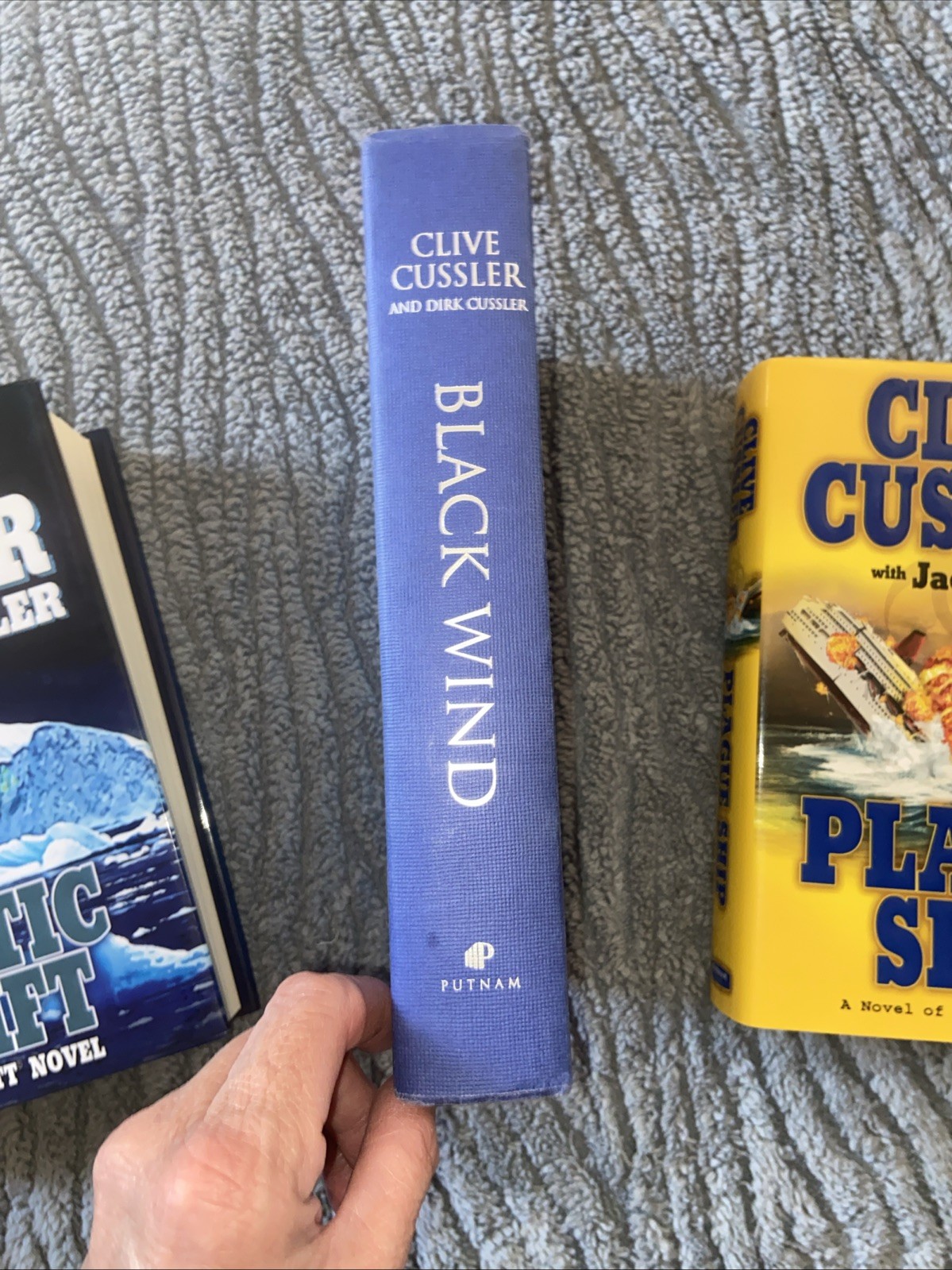 3 Novels By Clive Cussler & Jack Du Brul Plague Ship, Artic Drift, Black Wind