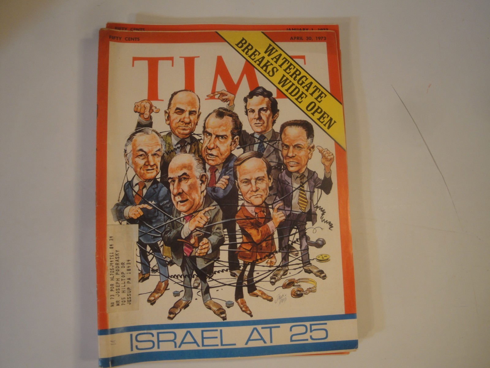 TIME MAGAZINE NIXON LOT/10 ISSUES 1968-1977 ERA