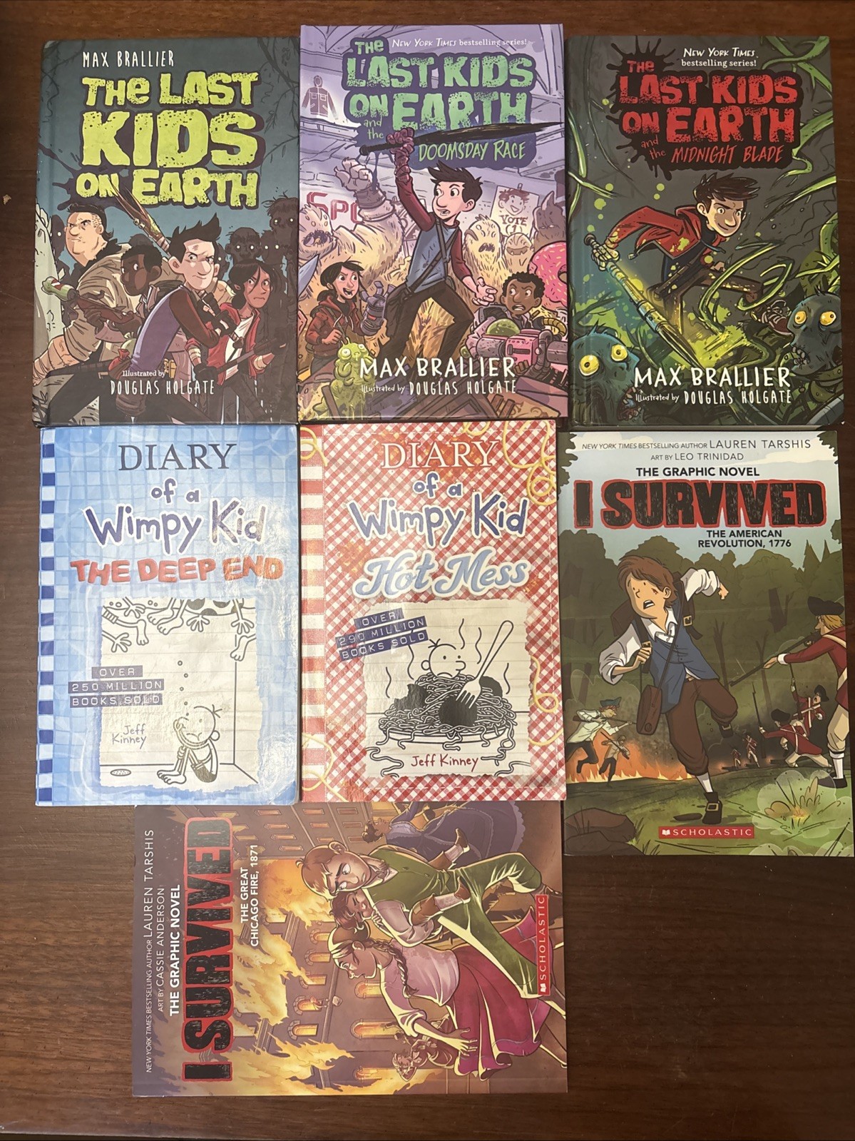Children’s Book Lot (7): Last Kids On Earth, I Survived, Diary Of A Wimpy Kid