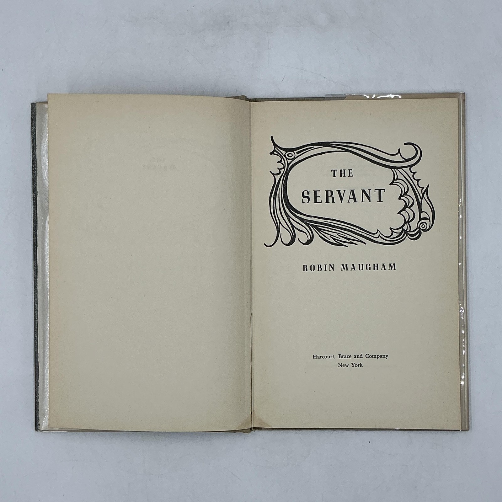 THE SERVANT Robin Maugham 1949 Hardcover First Edition Harcourt Brace DJ