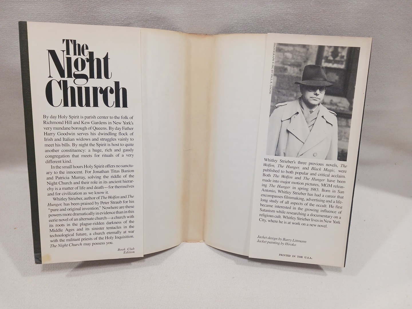 The Hunger + Night Church Whitley Strieber BCE Hardcover Vintage Horror Vampires