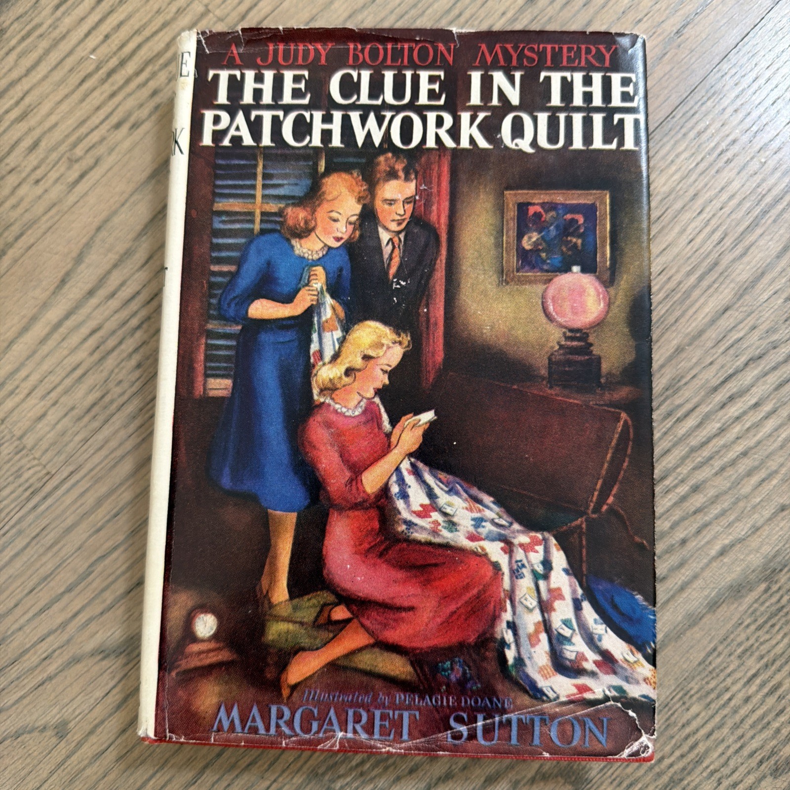 The Clue In The Patchwork Quilt by Margaret Sutton 1941 HCDJ Red Cover