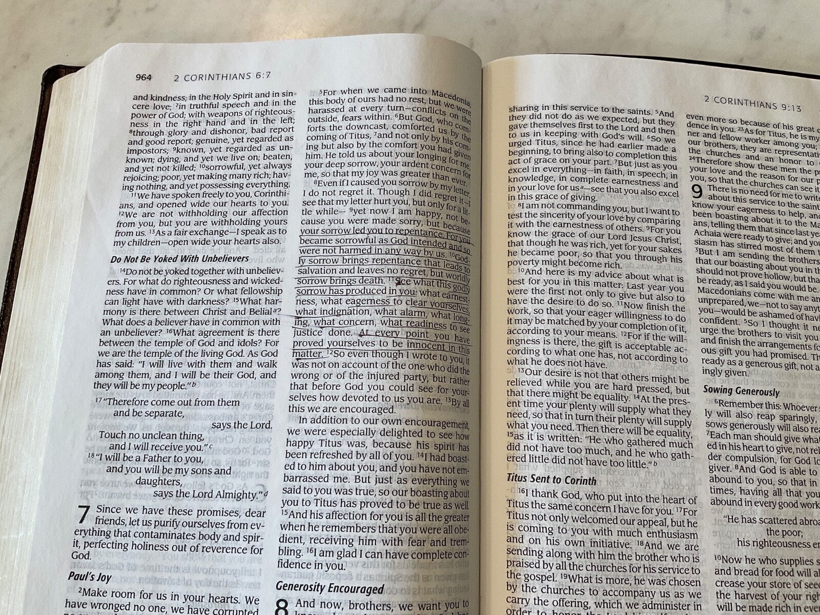 Bible NIV 1984 Thinline Burgundy Bonded Leather Good Condition