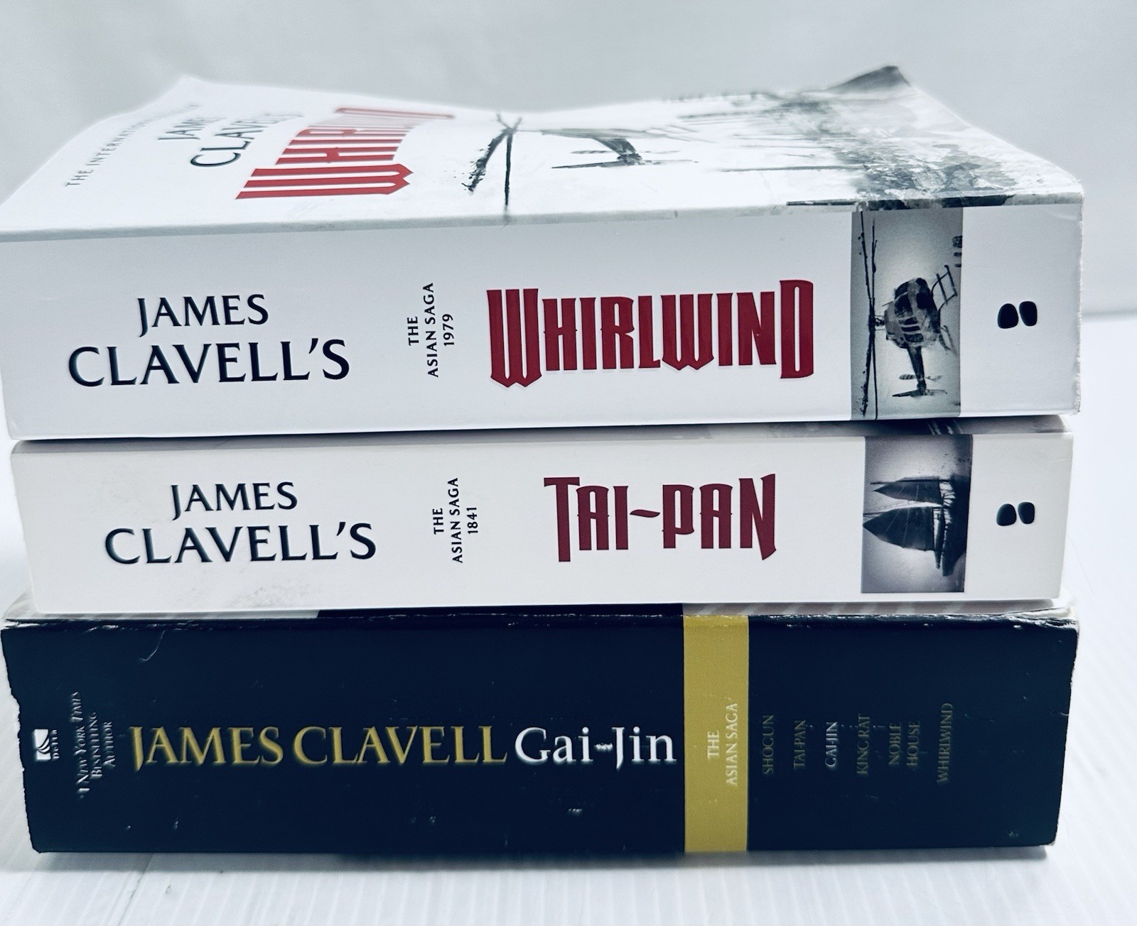 James Clavell Asian Saga 3 Book Set Shogun Tai Pan Gai Jin Paperback Lot