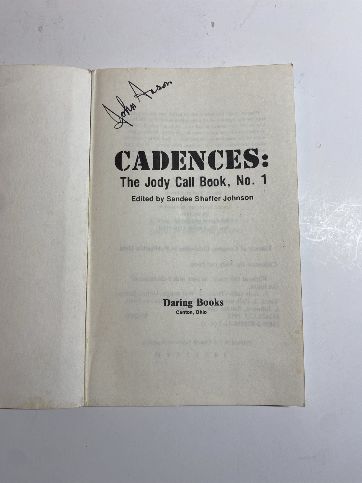 Military Cadences: Jody Call Book No. 1 1983 Softcover 152 pages