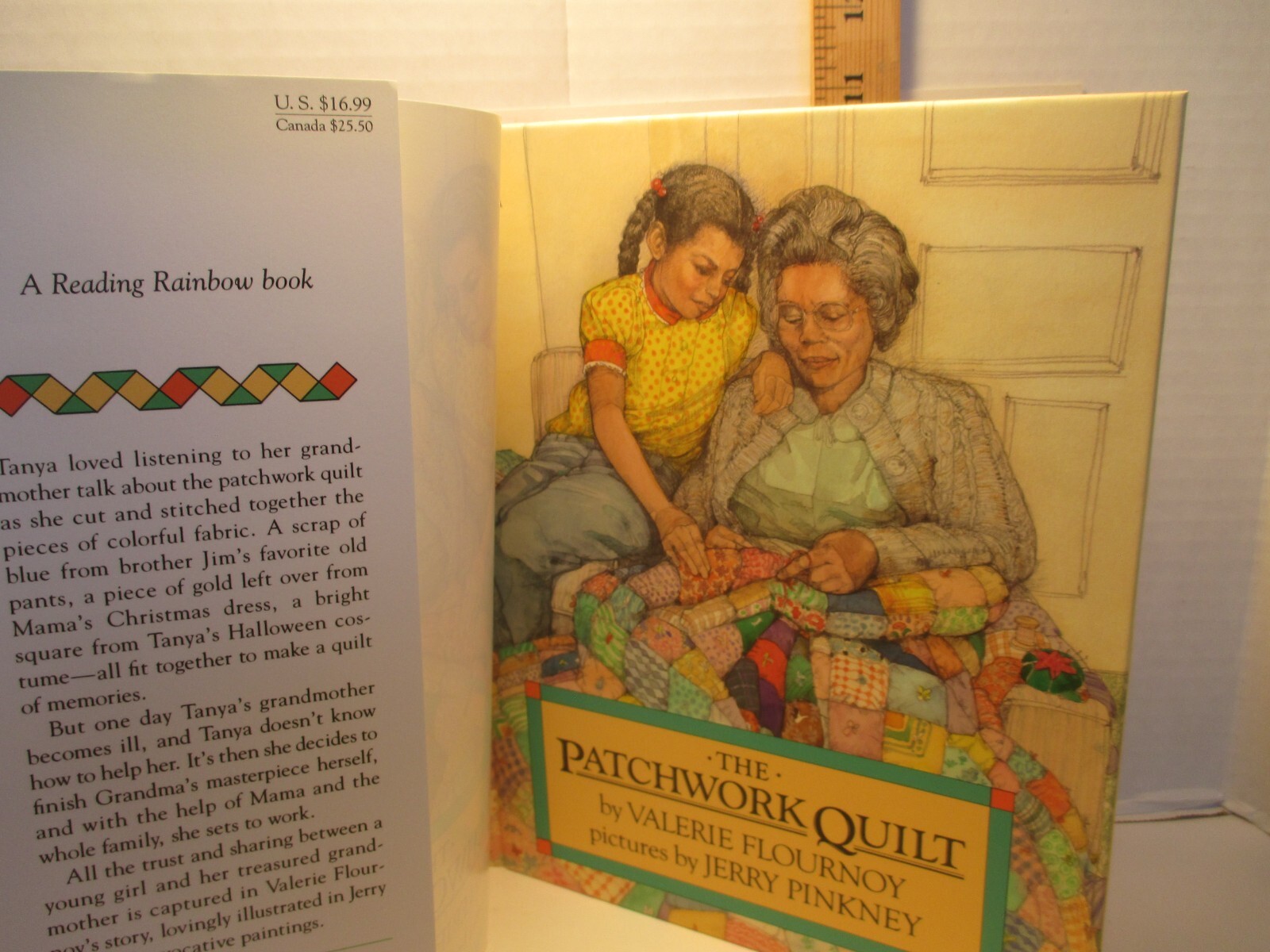 children’s picture book PATCHWORK QUILT by FLOURNOY illus JERRY PINKNEY 1985 hc