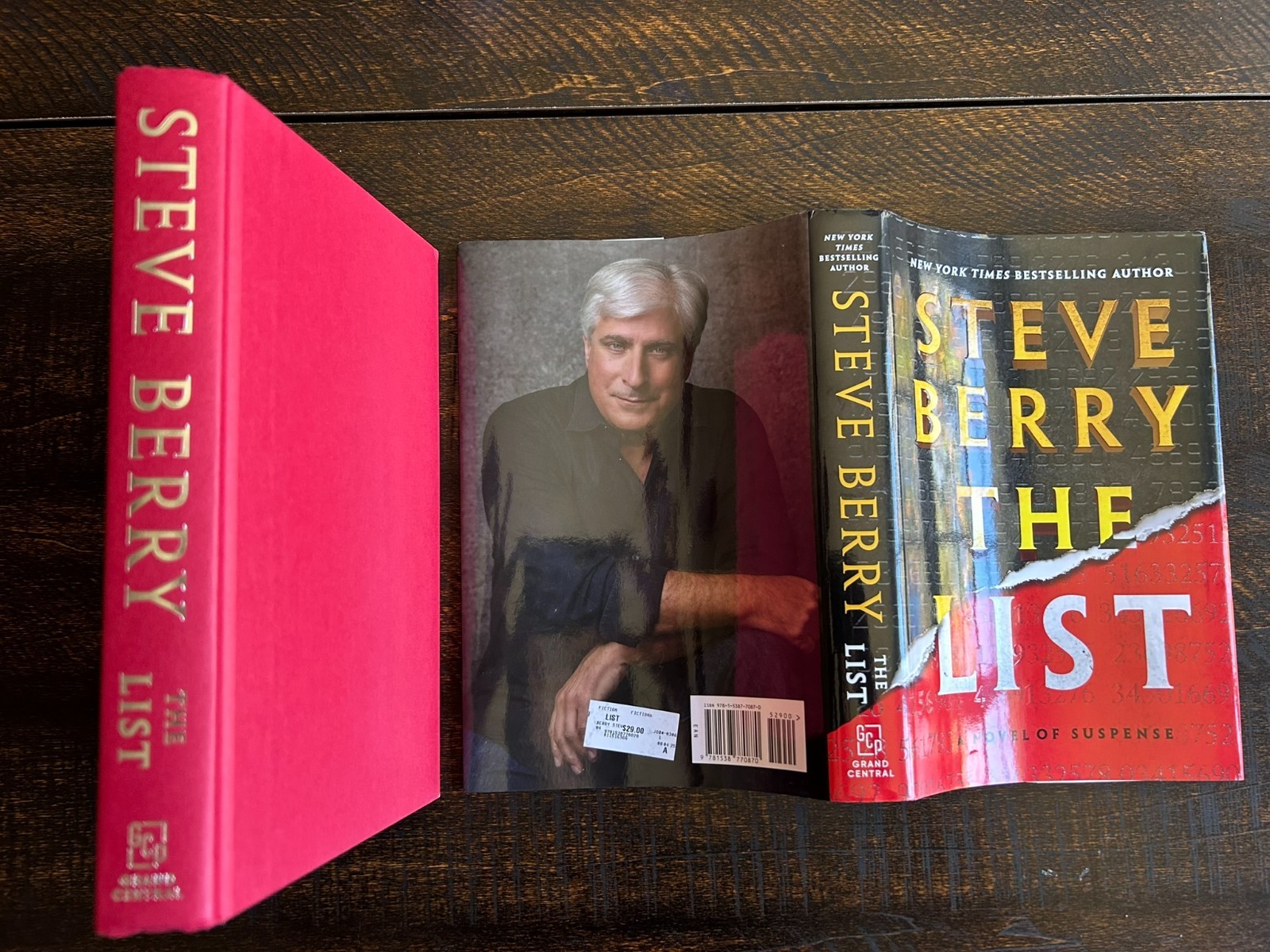 The List by Steve Berry Hardcover Thriller Novel First Edition Very Good