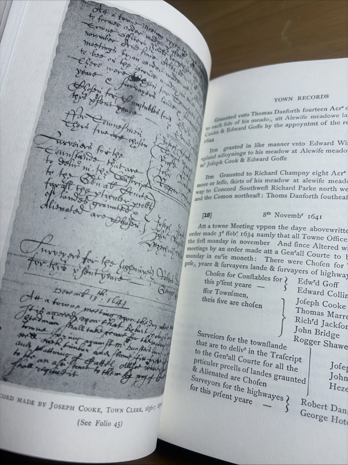 Records of the Town Cambridge Massachusetts 1630-1703 1901 Colonial Geneology NF