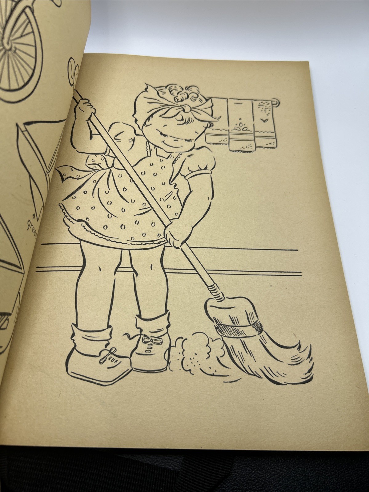 Vintage Unused Merrill Publishing Coloring Book 1954 Jumbo Coloring Book